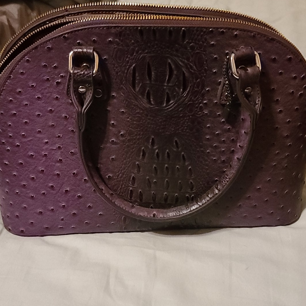Ostrich style handbag.